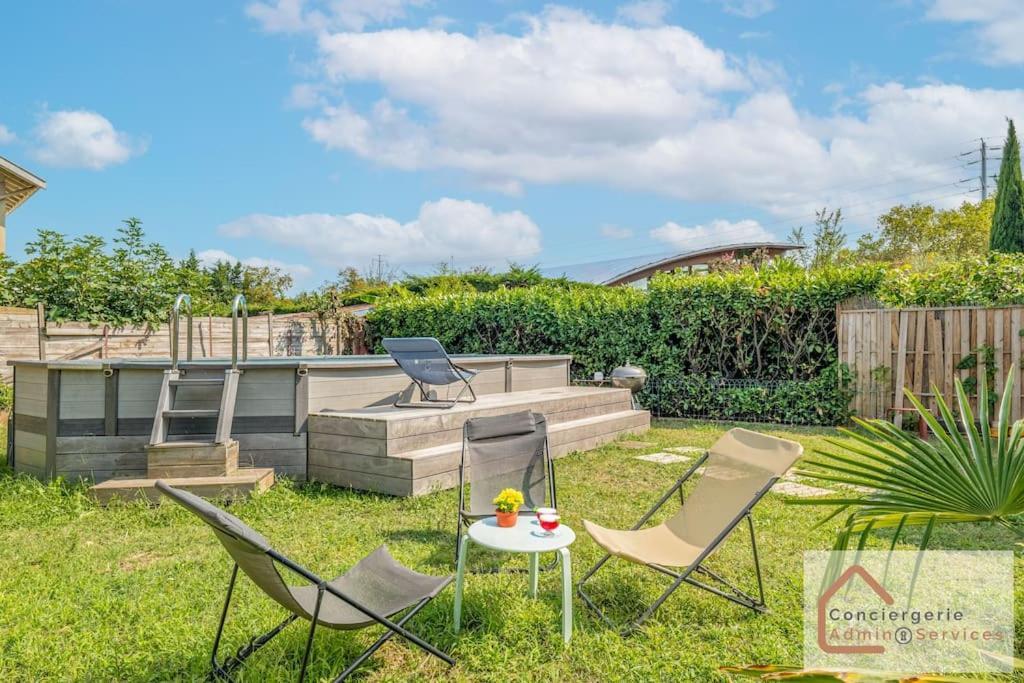 Maison A Lyon Parilly Avec Piscine, Jardin, Parking Prive & Proche Eurexpo Vénissieux Kültér fotó